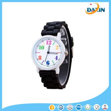Heiße Verkaufs-Frauen-beiläufige Uhr-Silikon-Armbanduhr-Mädchen-Frauen-Mann-Uhr